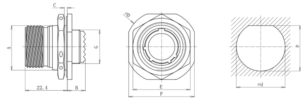 jamnut receptacle