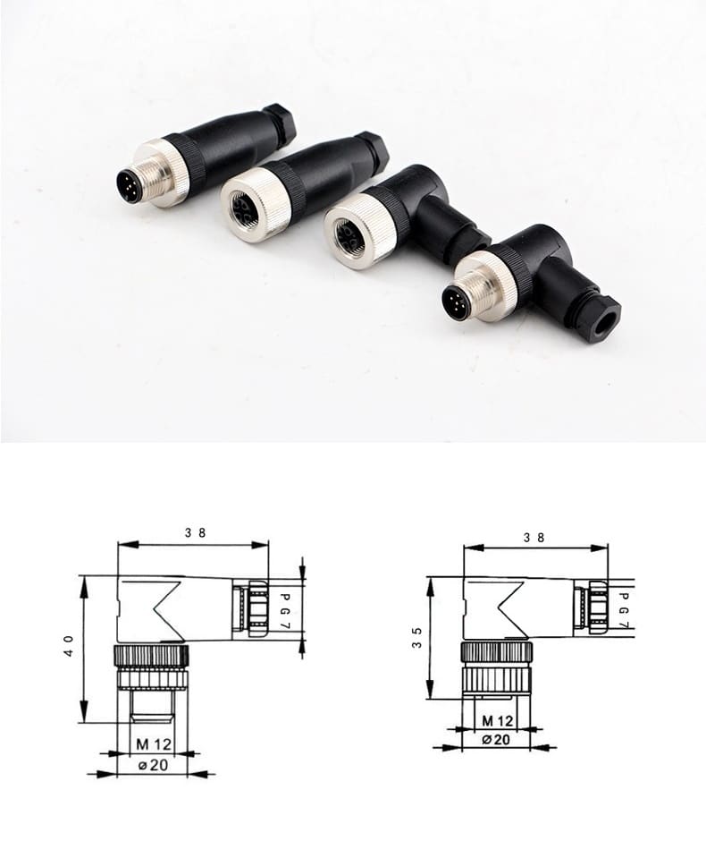 Adapter socket M12 × 1.5-pin – plug M12 × 1.8-pin ZC4P002