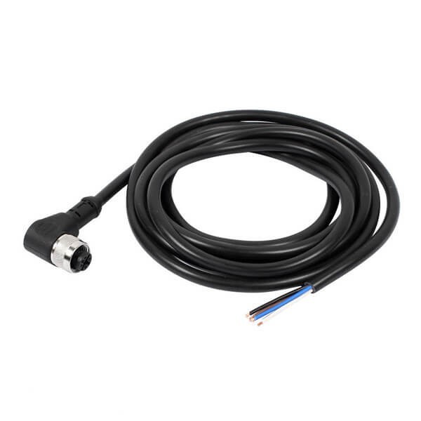 M12 Single ended cable right angle female - Renhotecpro.com