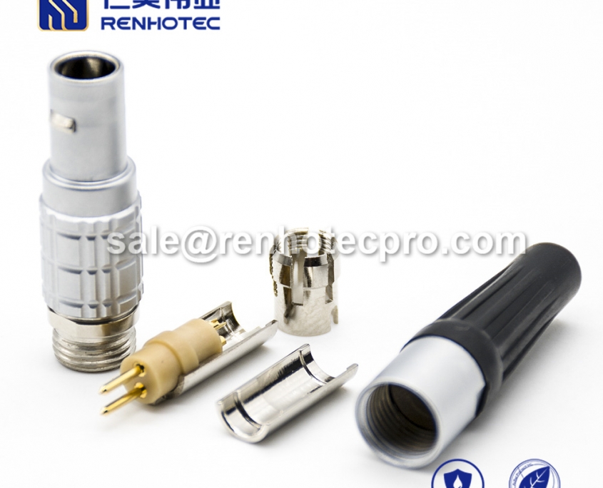 Push Pull Connector B Series Male 2 Pin Straight Fgg Push Pull Self Locking Connector Cable 6065