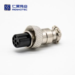 GX12 Straight Plug Connector