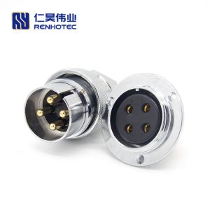 GX40 3 Hole Flange Reverse Connector