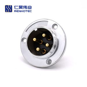 GX48 3 Hole Flange Plug Connector