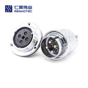 GX48 3 Hole Flange Reverse Connector