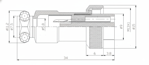 GX12 Plug size