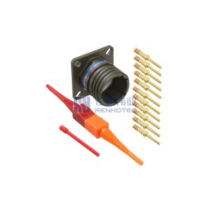 D38999 D38999/20WD97PN Square Flange Receptacle Olive Drab Cadmium