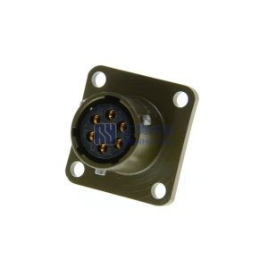 MIL-DTL-26482 Series 1 MS3112E10-6S Female  Box Mount Receptacle, 6 Pin PT02E-10-6S