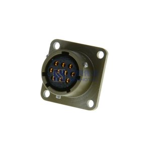 MIL-DTL-26482 Series 1 MS3112E12-10S Female Box Mount Receptacle, 10 Pin PT02E-12-10S
