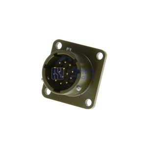 MIL-DTL-26482 Series 1 MS3112E12-14P Male Box Mount Receptacle, 14 Pin PT02E-12-14P