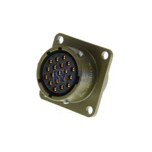 MIL-DTL-26482 Series 1 MS3112E14-19S Female Box Mount Receptacle, 19 Pin PT02E-14-19S