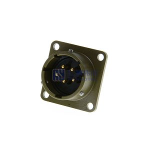 MIL-DTL-26482 Series 1 MS3112E14-5P Male Box Mount Receptacle, 5 Pin PT02E-14-5P