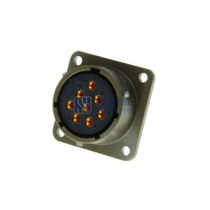 MIL-DTL-26482 Series 1 MS3112E16-8S Female Box Mount Receptacle, 8 Pin PT02E-16-8S