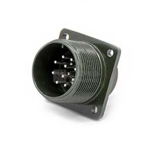 Threaded MS3102A18-1P 10Pin Male Box Mounting Receptacle Solder Cup