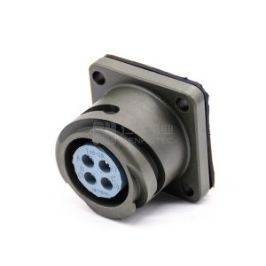 Bayonet Lock CA3102A14S-2S 4Pin Female Box Mounting Receptacle Solder Cup