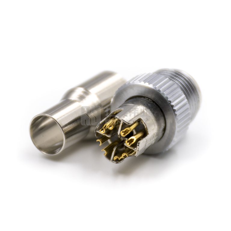 Coding Plug Assembly M12 Male 8 Pins X Code Plug Shielded Molding Circular Connector ...