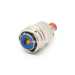 Y50DX 1 Pin Female Plug Straight Bayonet Coupling Solder Aluminum Alloy