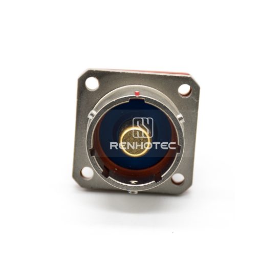 Y50DX 1 Pin Male Front Mount Square Flange Disc Socket — изображение 3