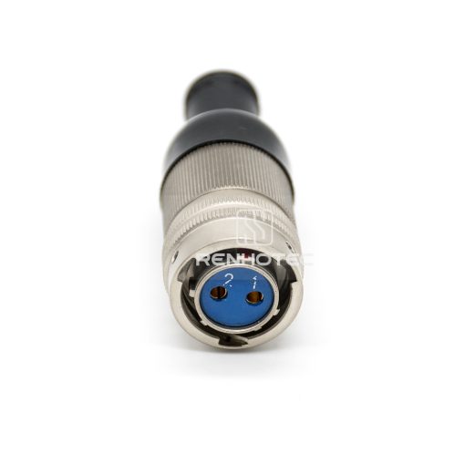 Y50DX 2 Pin Female Plug Straight Bayonet Coupling Solder Aluminum Alloy — изображение 2