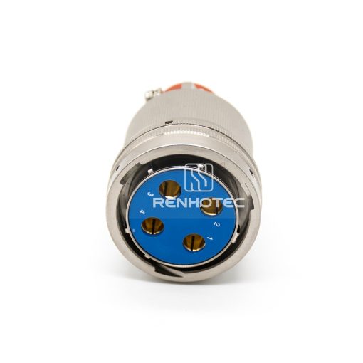 Y50DX 4 Pin Female Plug Straight Bayonet Coupling Solder Aluminum Alloy — изображение 3