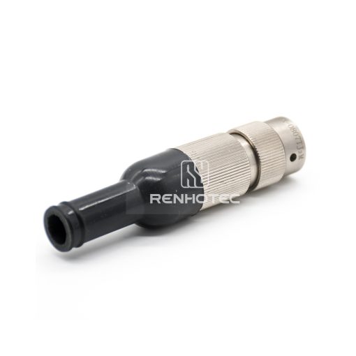 Y50EX-0807TJ2M 7 Pin Male Plug Straight Bayonet Coupling Solder Aluminum Alloy - Image 2
