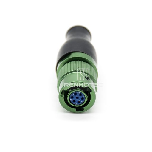 Y50EX 7 Pin Female Plug Straight Bayonet Coupling Solder Aluminum Alloy - Image 3