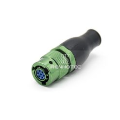 Y50EX 7 Pin Female Plug Straight Bayonet Coupling Solder Aluminum Alloy