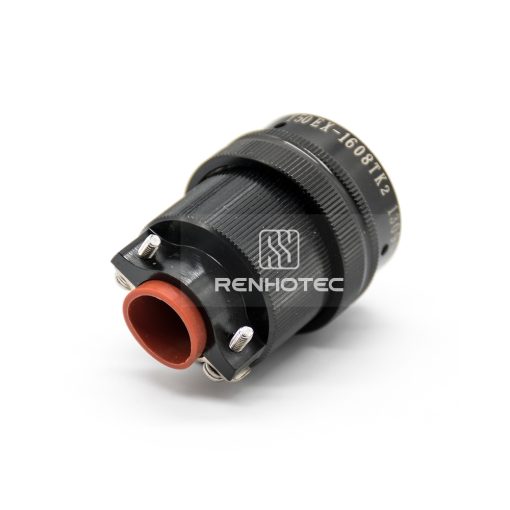 Y50EX-1608TK2 8 Pin Female Plug Straight Bayonet Coupling Solder Aluminum Alloy - Image 2
