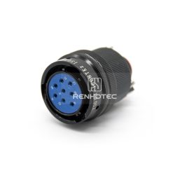 Y50EX-1608TK2 8 Pin Female Plug Straight Bayonet Coupling Solder Aluminum Alloy
