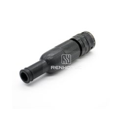 Alternative view of Y50X-0802TJ2M 2 Pin Female Plug Straight Bayonet Coupling Solder Aluminum Alloy