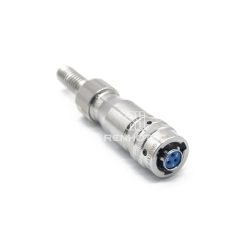 Y50X-0803TK6-B Bayonet Stainless Steel 3 Pin Female Plug with Spring-loaded Tail Clip
