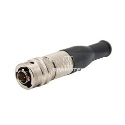 Y50X-0804TJ2MS 4 Pin Male Plug Straight Bayonet Coupling Solder Aluminum Alloy