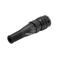 Alternative view of Y50X-0804TK3 4 Pin Female Plug Straight Bayonet Coupling Solder Spring Aluminum Alloy