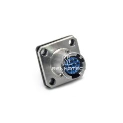 Y50X-0810ZK10-B Bayonet Stainless Steel 10 Pin Female Front Mount Square Flange Disc Socket