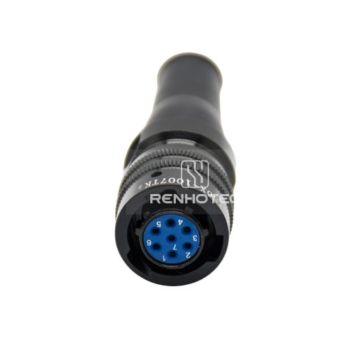 Y50X-1007TK3 7 Pin Female Plug Straight Bayonet Coupling Solder Spring Aluminum Alloy — изображение 3