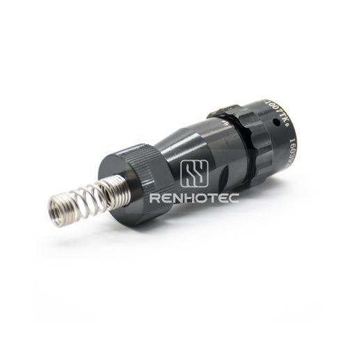 Y50X-1007TK6 7 Pin Female Plug Straight Bayonet Coupling Solder Spring Aluminum Alloy — изображение 2