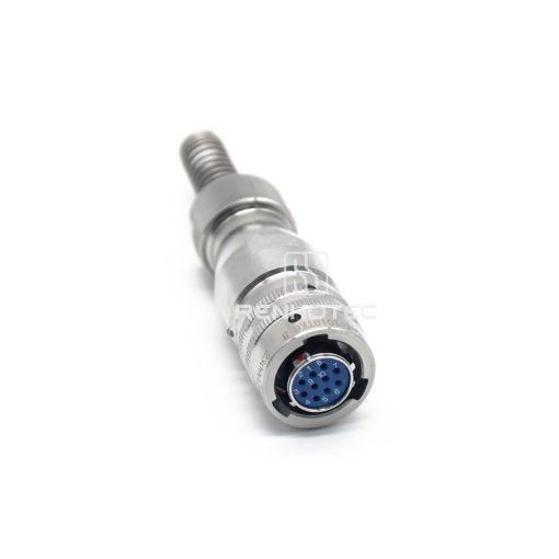 Y50X-1010TK6-B Bayonet Stainless Steel 10 Pin Female Plug with Spring-loaded Tail Clip