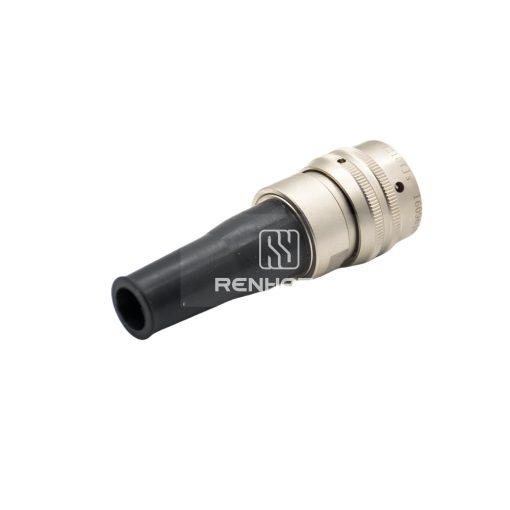 Y50X-1210TJ3 10 Pin Male Plug Straight Bayonet Coupling Solder Spring Aluminum Alloy - Image 2