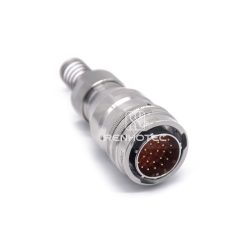 Y50X-1626TJ6-B Bayonet Stainless Steel 26 Pin Male Plug with Spring-loaded Tail Clip
