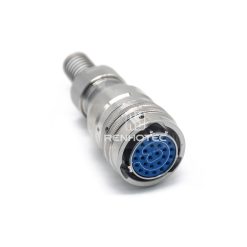 Y50X-1626TK6-B Bayonet Stainless Steel 26 Pin Female Plug with Spring-loaded Tail Clip