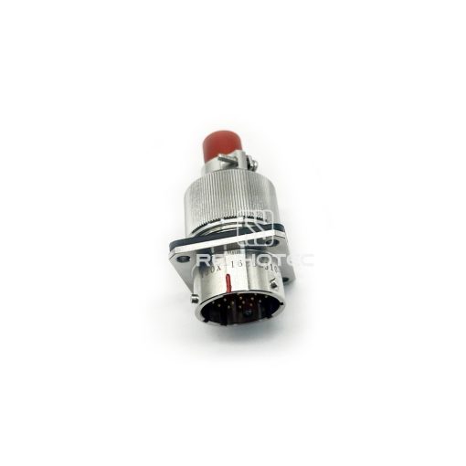 Y50X-1626ZJ10-2-B Bayonet Stainless Steel 26 Pin Male Square Flange Disc Socket with Cable Cover - Image 2