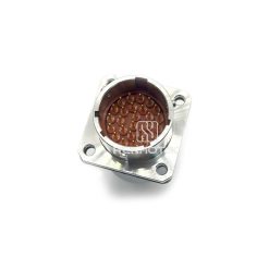 Y50X-1626ZJ10-2-B Bayonet Stainless Steel 26 Pin Male Square Flange Disc Socket with Cable Cover
