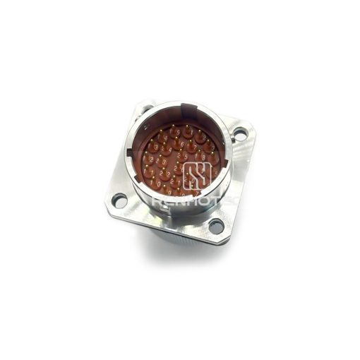 Y50X-1626ZJ10-2-B Bayonet Stainless Steel 26 Pin Male Square Flange Disc Socket with Cable Cover