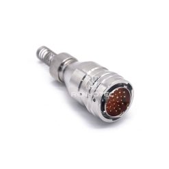 Y50X-1824TJ6-B Bayonet Stainless Steel 24 Pin Male Plug with Spring-loaded Tail Clip