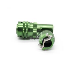 Alternative view of Y50X 7 Pin Female Plug Solder Aluminum Alloy Right Angle