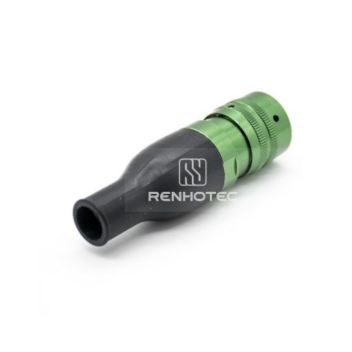 Y50X 3 Pin Female Plug Straight Bayonet Coupling Solder Aluminum Alloy - Image 2