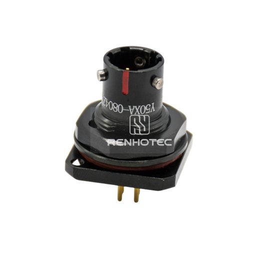 Y50XA-0804ZJ14 4 Pin Male Straight PCB-Mount Bayonet Coupling for Front Bulkhead - Image 3
