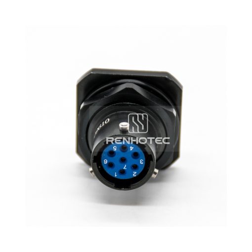 Y50XA-1007ZK14 7 Pin Female Straight PCB-Mount Bayonet Coupling for Front Bulkhead - Image 4