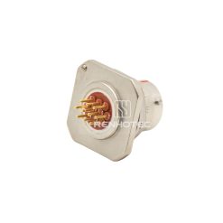 Alternative view of Y50XA-1210ZK14 10 Pin Female Straight PCB-Mount Bayonet Coupling for Front Bulkhead