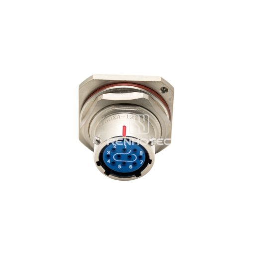 Y50XA-1210ZK14 10 Pin Female Straight PCB-Mount Bayonet Coupling for Front Bulkhead - Image 3