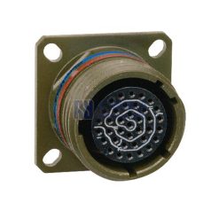 MIL-DTL-38999 Series III Connector, D38999/20WD35SN Female Square Flange Receptacle, No.15 Shell 37 Pin Crimp, N Orien